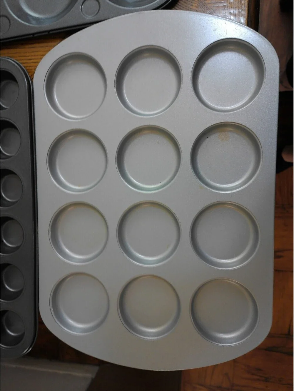 Muffin Cupcake Pan Lot Set of 3 Mini Standard Jumbo 24 12 6 Cup Non Stick